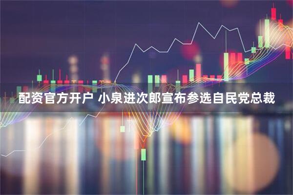 配资官方开户 小泉进次郎宣布参选自民党总裁